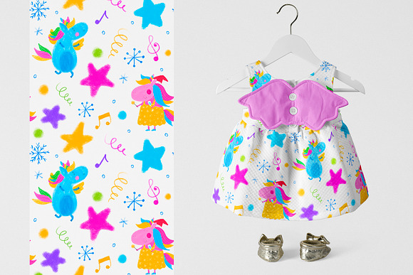 Cute Christmas Unicorns in Illustrations - product preview 7