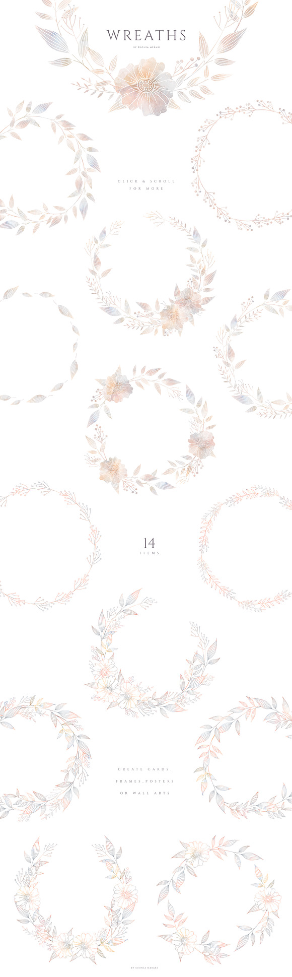MISTY - Floral Graphics and Monogram in Illustrations - product preview 13