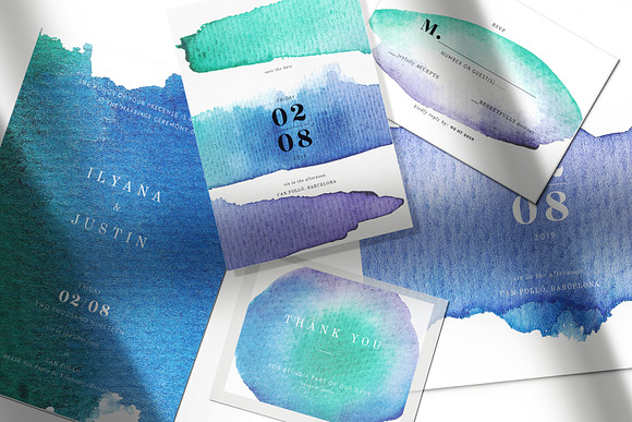 Watercolor gradient splotches in Textures - product preview 9