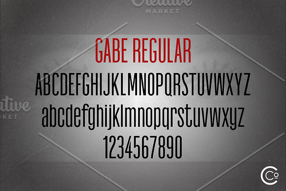 Gabe Sans - Tall Gothic Font Family in Sans-Serif Fonts - product preview 1