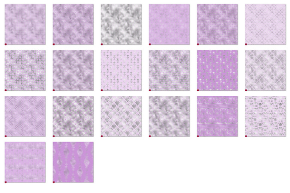 Purple & Silver Art Deco Patterns in Patterns - product preview 4