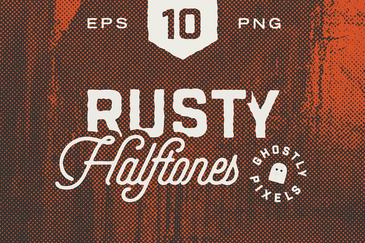 Rusty Halftone Textures in Textures - product preview 8