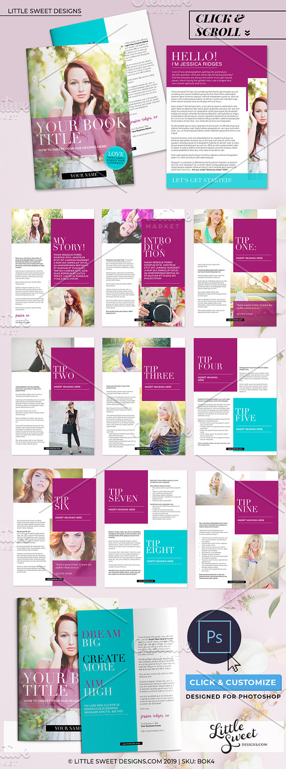 Magazine / eBook Template Photoshop in Magazine Templates - product preview 8