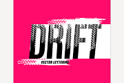 Off-Road grunge drift lettering
