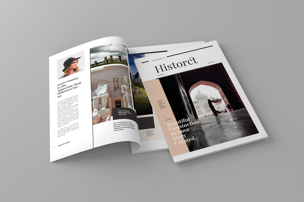 Historct - Magazine Template in Magazine Templates - product preview 8
