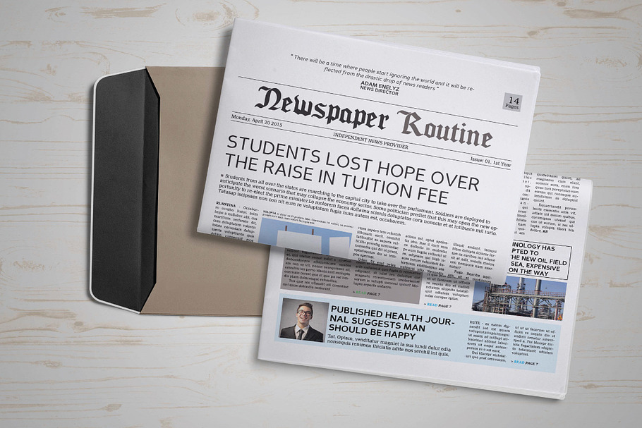 Newspaper Template 14 Pages