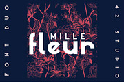 Mille Fleur | Sans Serif Font Duo