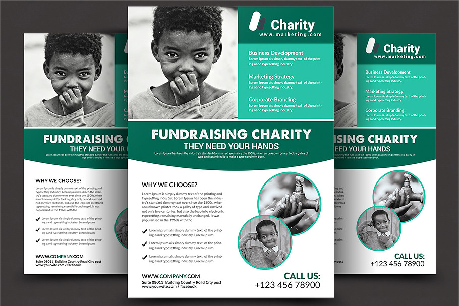 Kids Charity Flyer Template