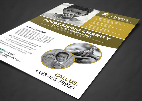 Kids Charity Flyer Template in Flyer Templates - product preview 1