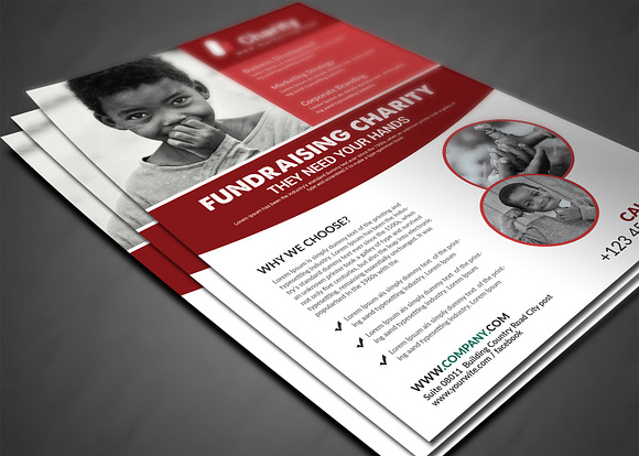 Kids Charity Flyer Template in Flyer Templates - product preview 2
