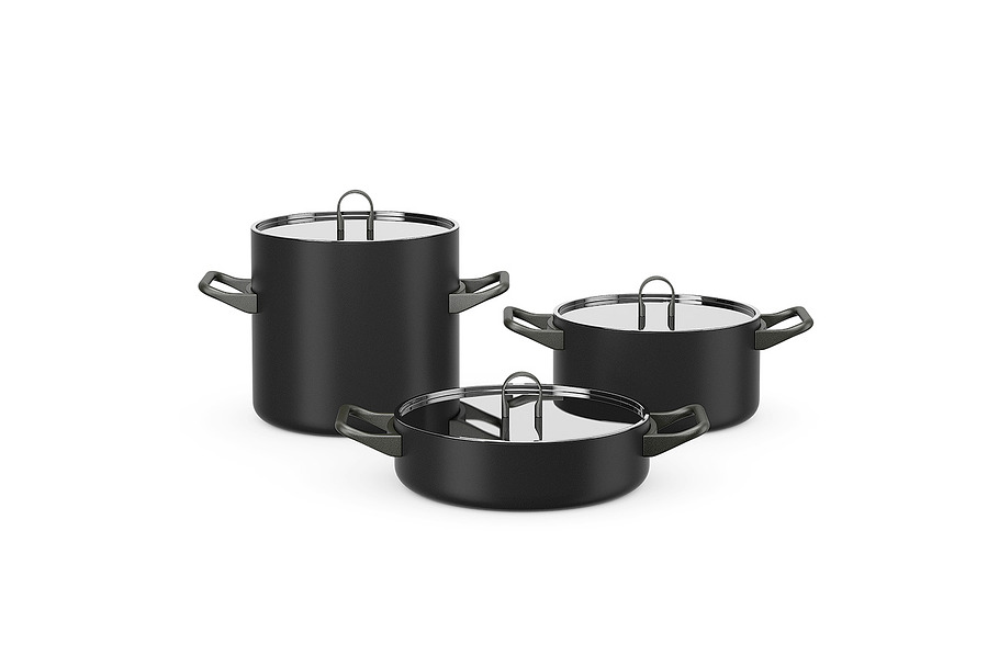 Cookware set 3d model in Objects - product preview 1