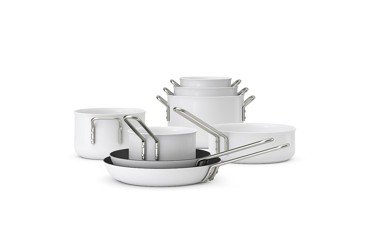 Cookware set 3d model in Objects - product preview 8
