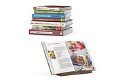 Kitchen books 3d model