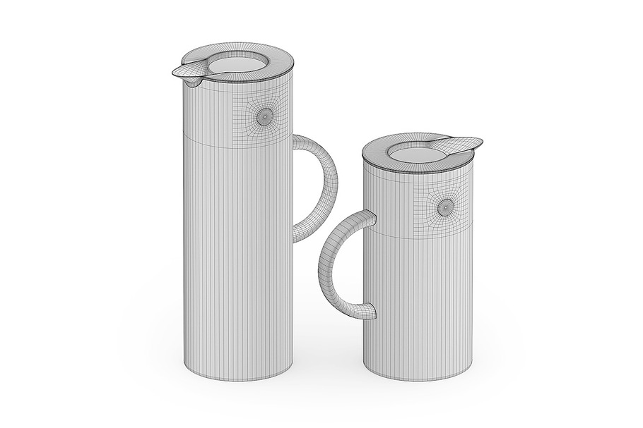 Stelton vacuum jugs 3d model in Objects - product preview 5