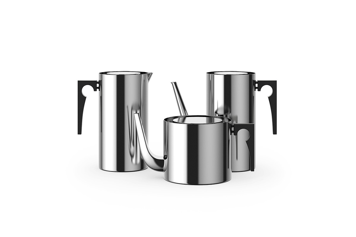 Stelton AJ coffee pots 3d model in Objects - product preview 8