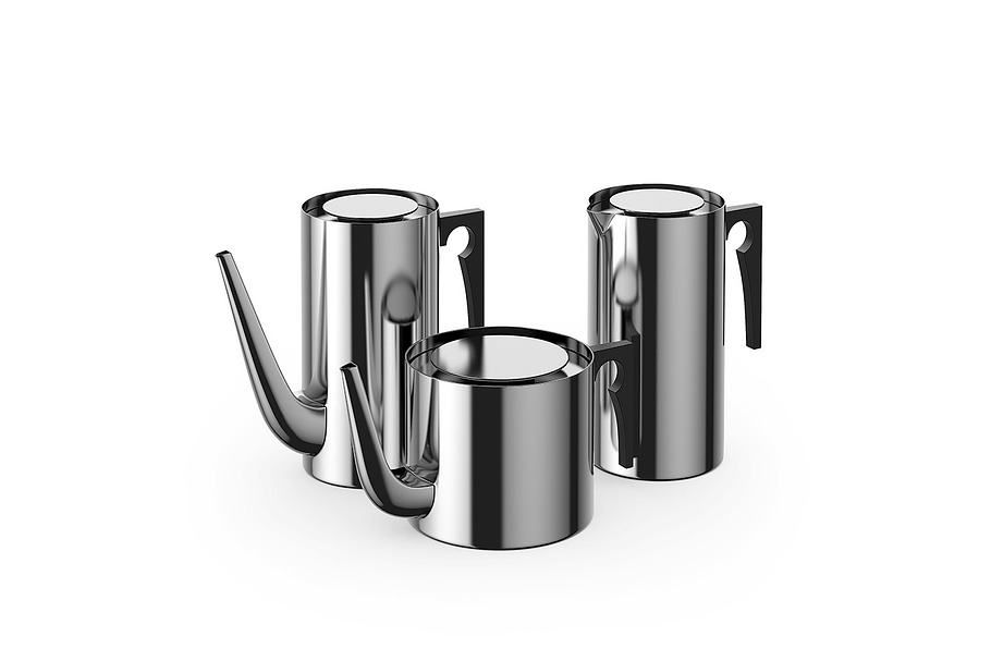 Stelton AJ coffee pots 3d model in Objects - product preview 4