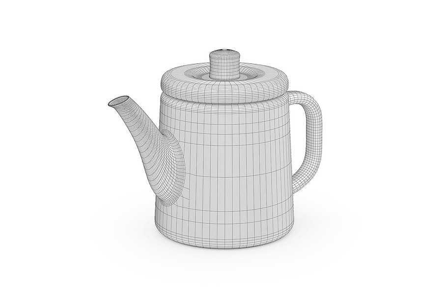 Teapot 3d model in Objects - product preview 5