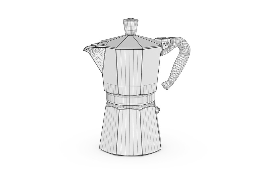 Bialetti Moka Express 3d model in Objects - product preview 3