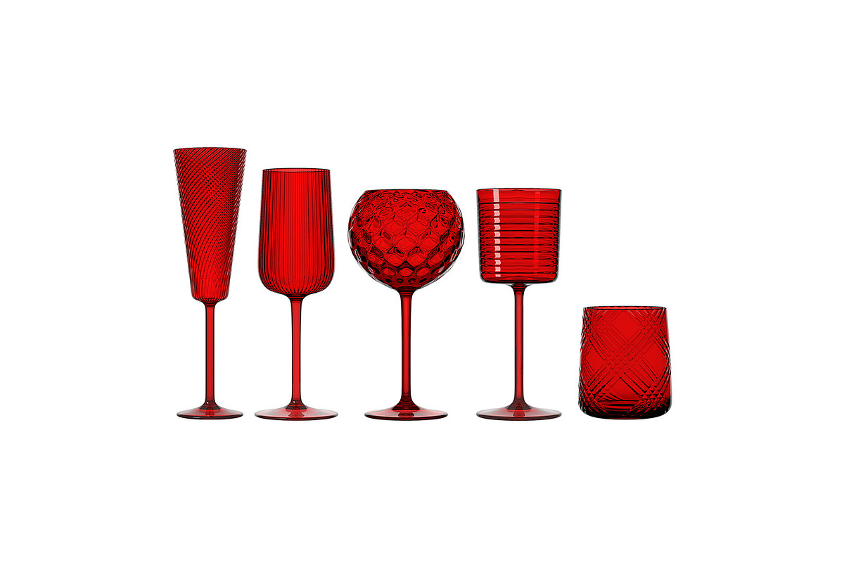Set of glasses 3d model in Objects - product preview 8