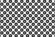Black and white geo arabic pattern