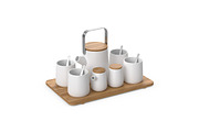 Tea set 3d model