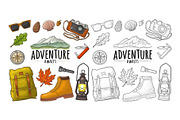 Travel set for outdoor recreation