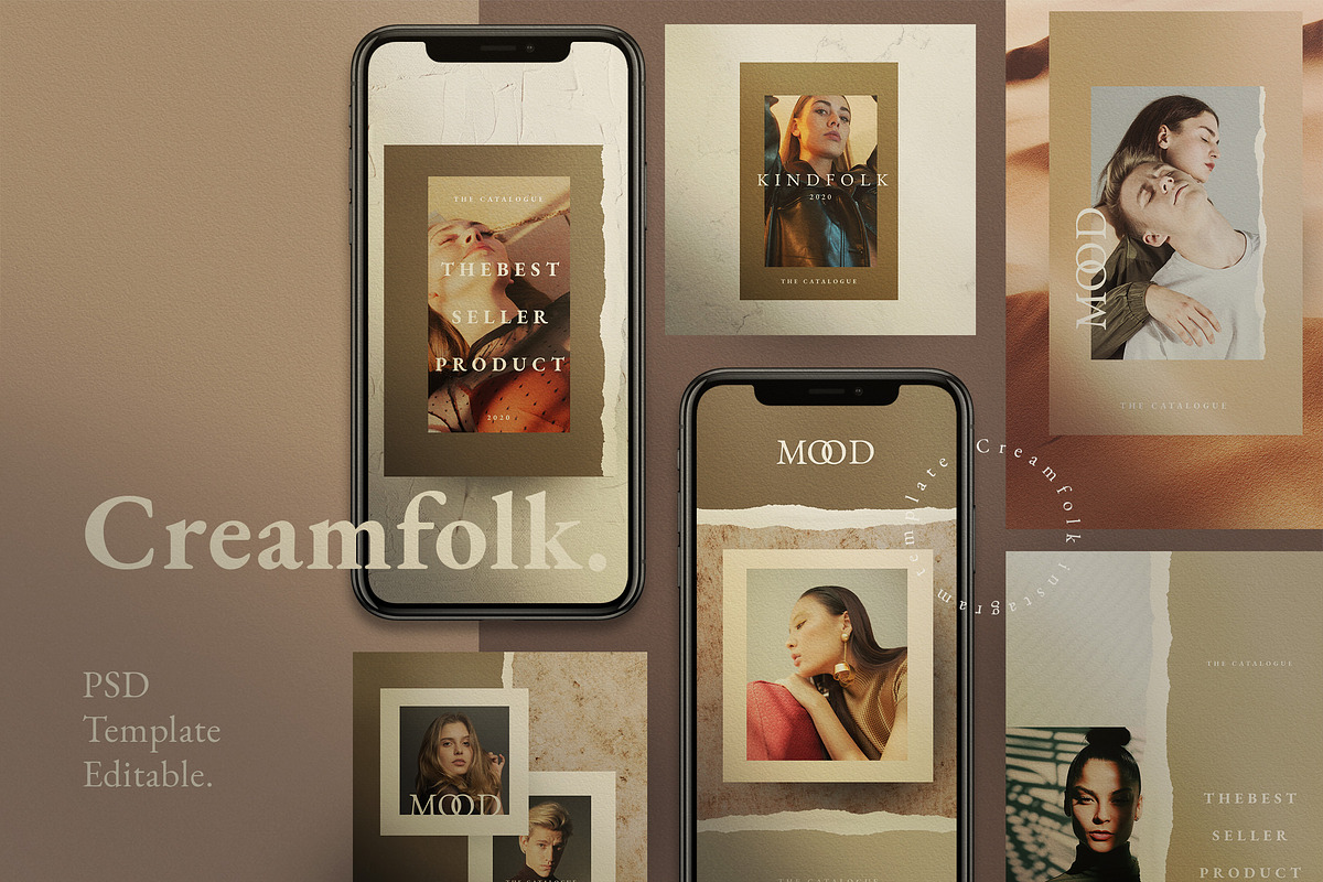Creamfolk - Social Media Template in Instagram Templates - product preview 8