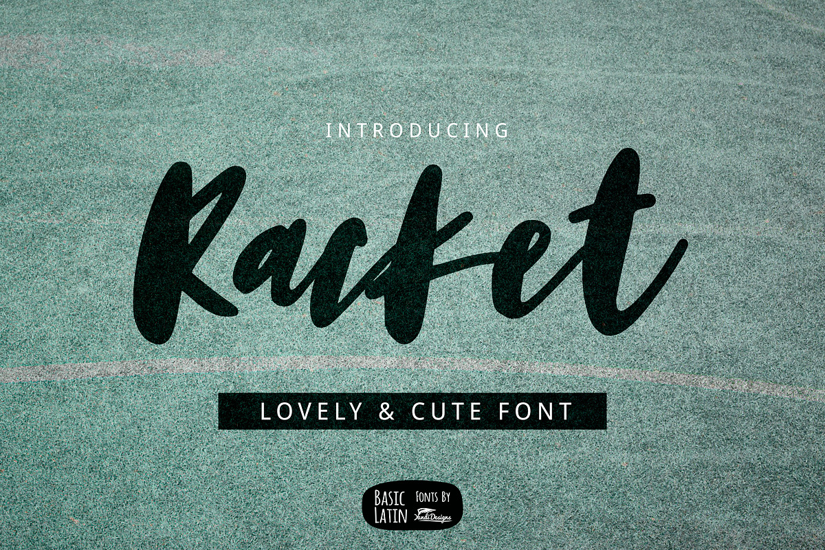 Racket Font in Script Fonts - product preview 8