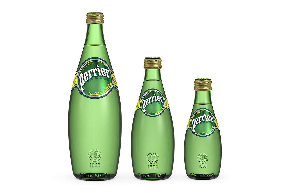 Perrier water 3d model in Food - product preview 8