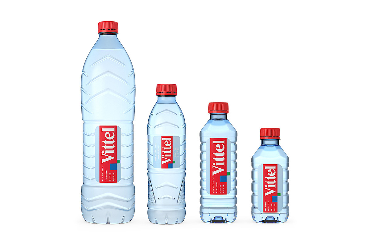 Vittel water 3d model in Food - product preview 8