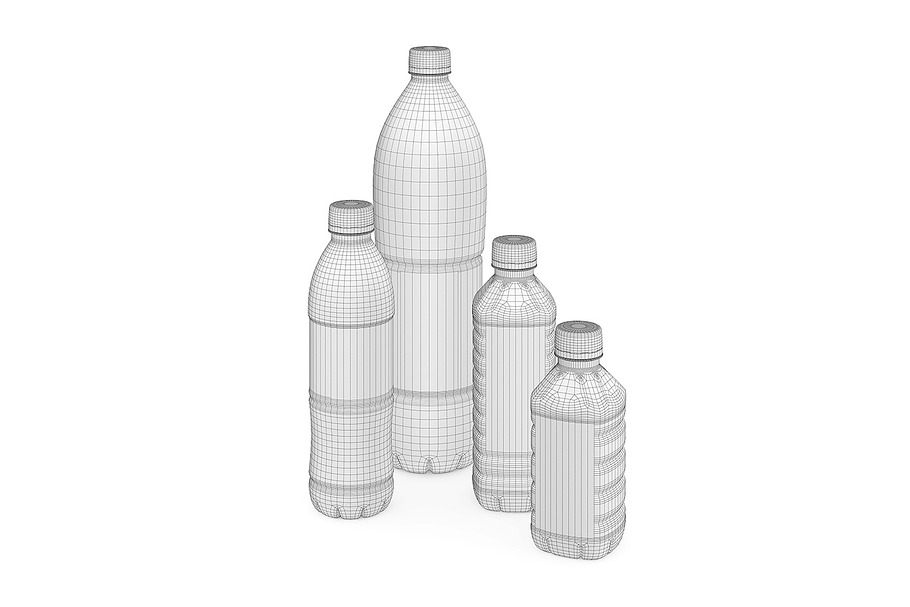 Vittel water 3d model in Food - product preview 2