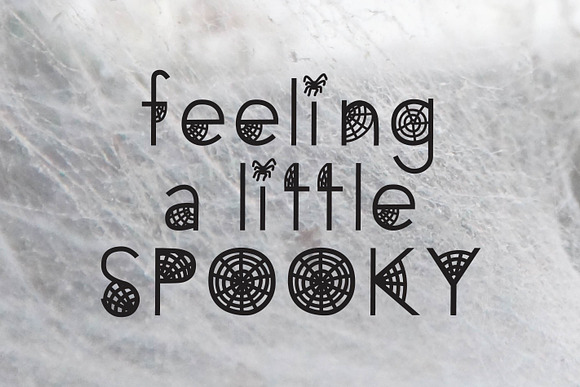 Caught Font Halloween Cobweb Display in Halloween Fonts - product preview 3