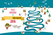 2016 Christmas Card with Eskimos Sp