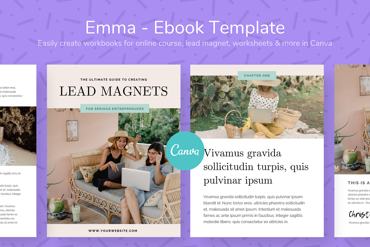 Emma - Ebook Template Canva in Magazine Templates - product preview 8