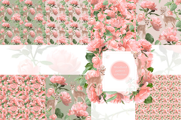 Deer Love Roses in Stationery Templates - product preview 2