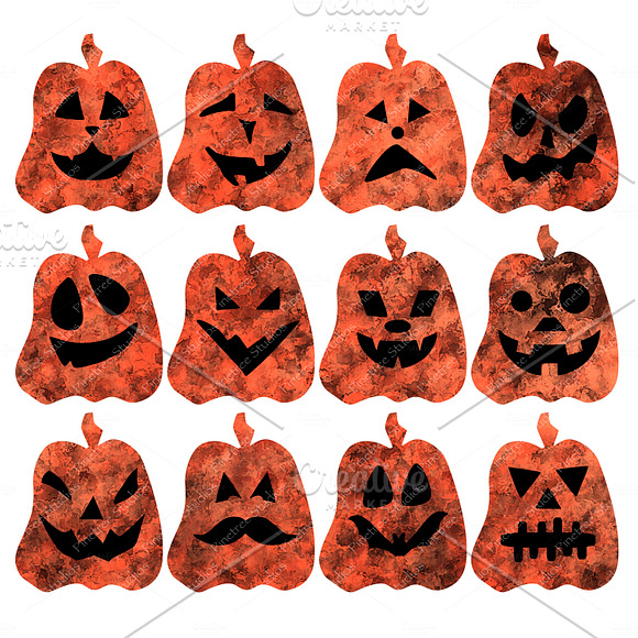 Procreate Pumpkin Faces ~ .brushset in Add-Ons - product preview 2