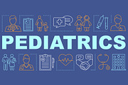 Pediatrics word concepts banner