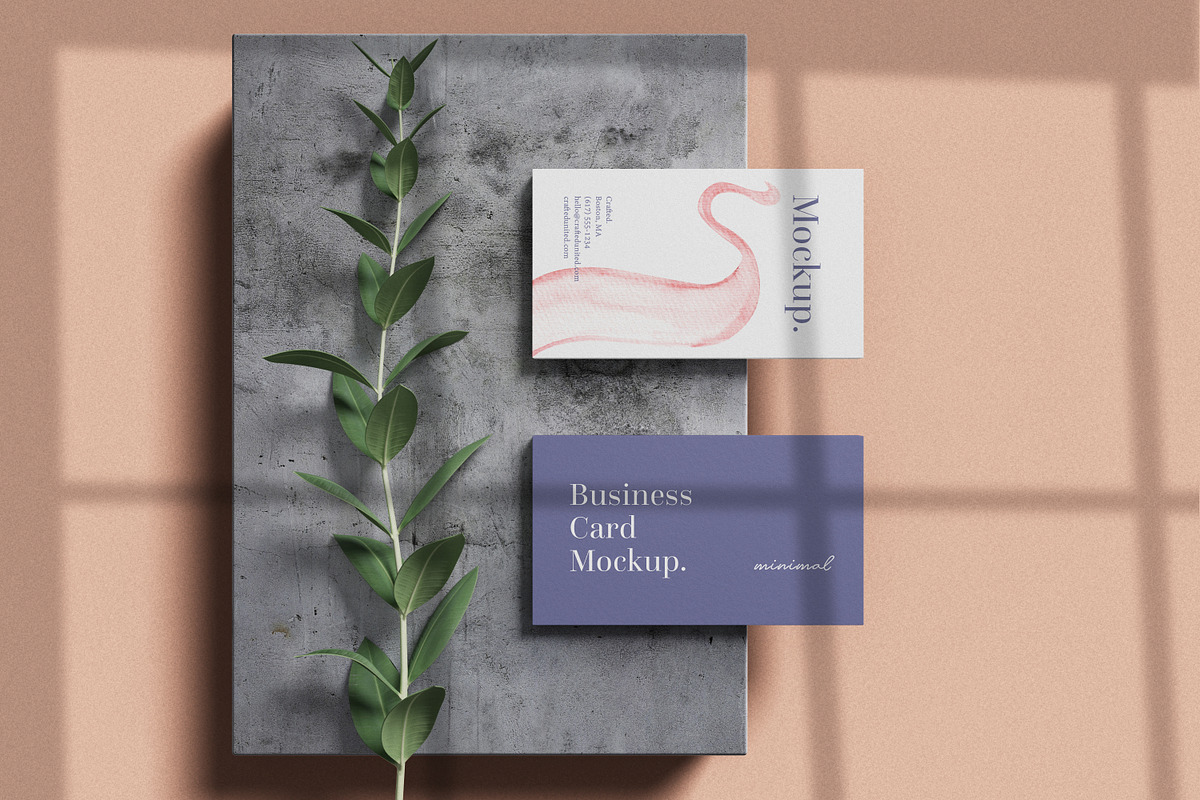Minimal Business Card Mockup in Branding Mockups - product preview 8