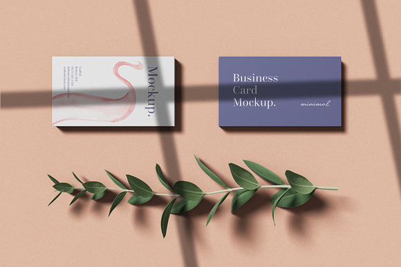 Minimal Business Card Mockup in Branding Mockups - product preview 1
