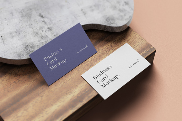 Minimal Business Card Mockup in Branding Mockups - product preview 4