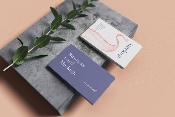 Minimal Business Card Mockup in Branding Mockups - product preview 6