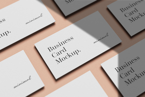 Minimal Business Card Mockup in Branding Mockups - product preview 7