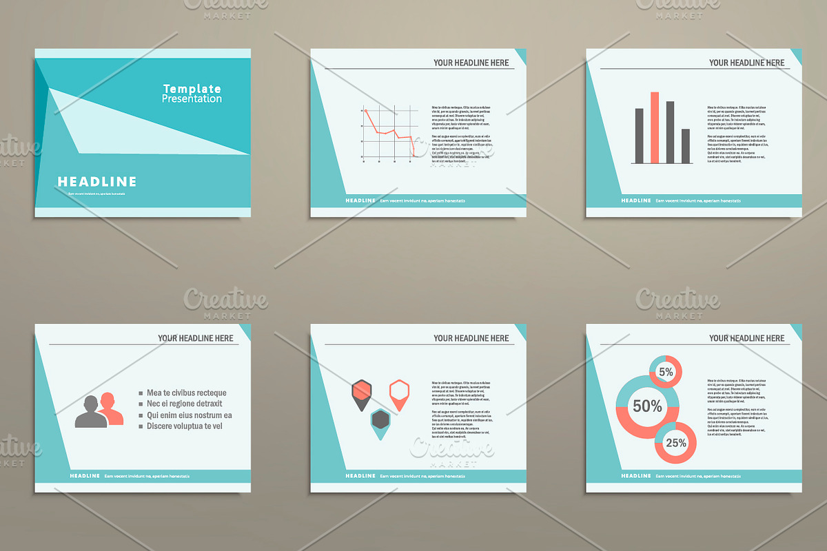 Vector template presentation in Presentation Templates - product preview 8