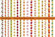 Autumn Border Patterns & Brushes