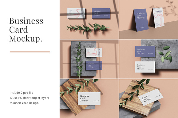 Minimal Business Card Mockup in Branding Mockups - product preview 9
