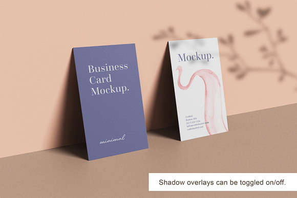 Minimal Business Card Mockup in Branding Mockups - product preview 10