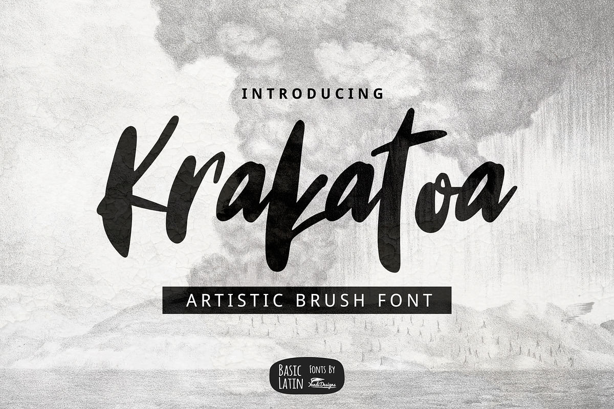 Krakatoa Brush Font in Script Fonts - product preview 8