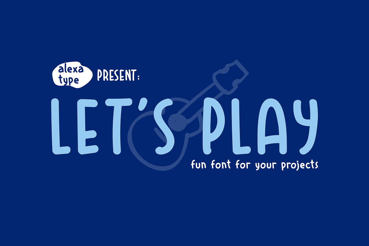 LET'S PLAY in Sans-Serif Fonts - product preview 8