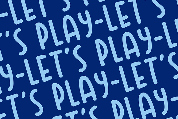 LET'S PLAY in Sans-Serif Fonts - product preview 6