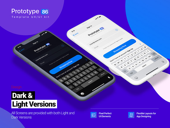 Prototype 86 Template UX/UI Kit in UI Kits and Libraries - product preview 1
